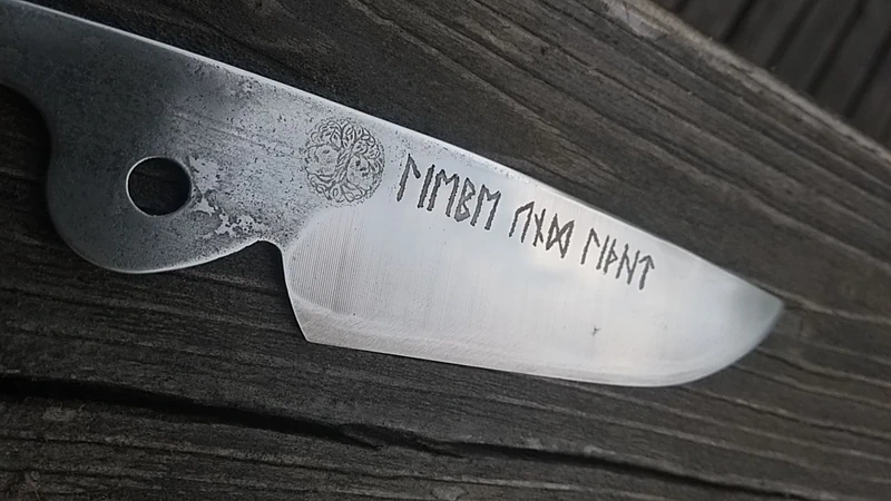 image of etched knife